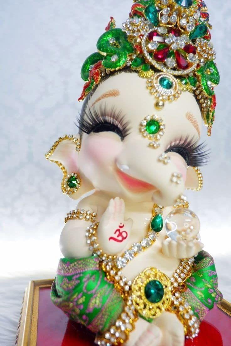APM Ganpati Wall Sticker/Ganpati Bappa Fully Waterproof Vinyl Sticker self Adhesive for Living Room, Bedroom, Office, Kids Room 12X18 inches (GC17)