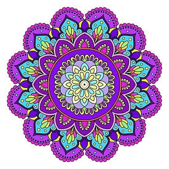 APM Rangoli Waterproof Laminated Floor Sticker in 15X15 inches (RR8)