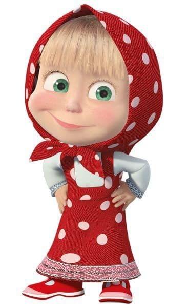 APM Masha & The Bear Laminated Wall Sticker for Kids 12X18 INCHES (M14)