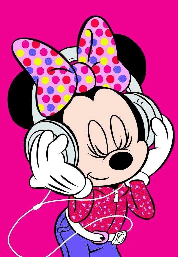APM Minnie Mouse Wall Sticker Fully Waterproof Vinyl Sticker self Adhesive for Living Room, Bedroom, Office, Kids Room 12X18 inches (M13)