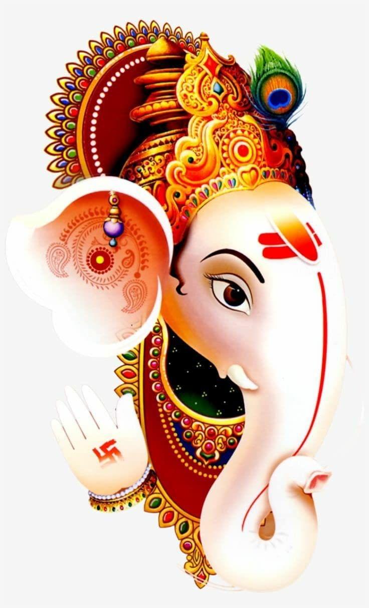 APM Ganpati Wall Sticker/Ganpati Bappa Fully Waterproof Vinyl Sticker self Adhesive for Living Room, Bedroom, Office, Kids Room 12X18 inches (GC16)