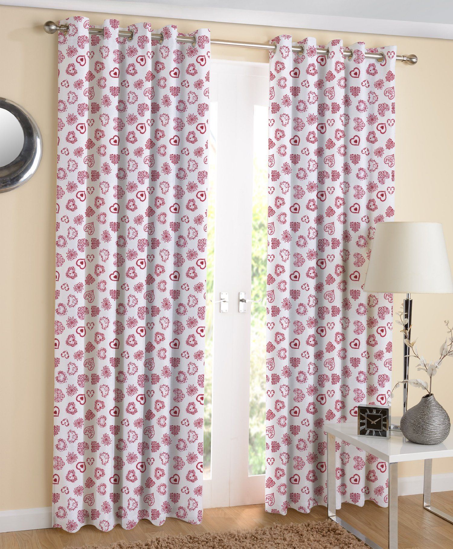 AIRWILL Branded Cotton Designer Printed Door Curtains, Sized 120 cm Width and 210 cm Length (4 ft by 7 ft), Pack of 2 Pieces