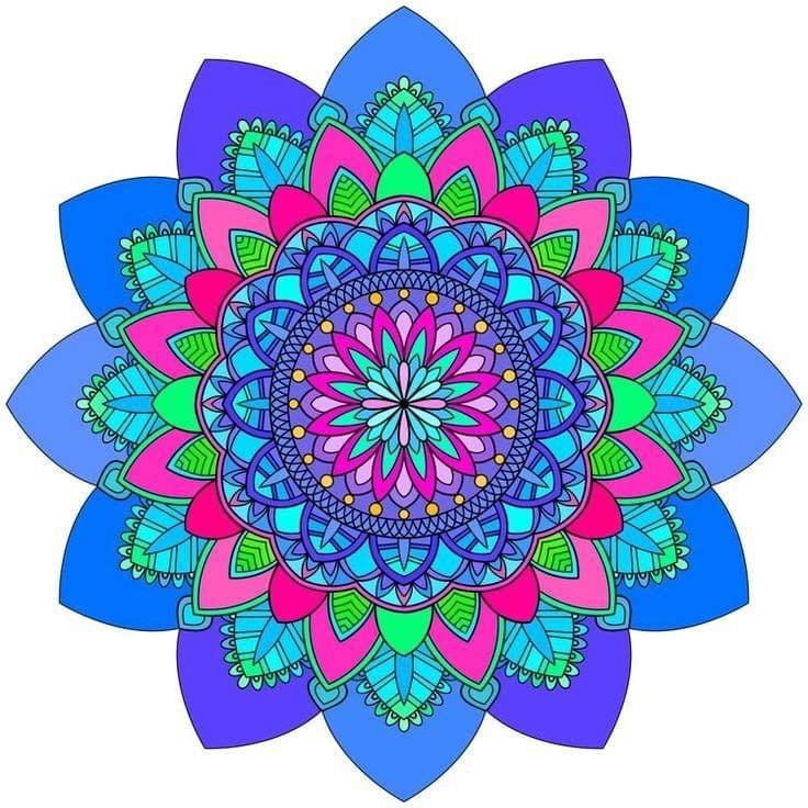 APM Rangoli Transparent Tile Sticker 18X18 INCHES (T13)
