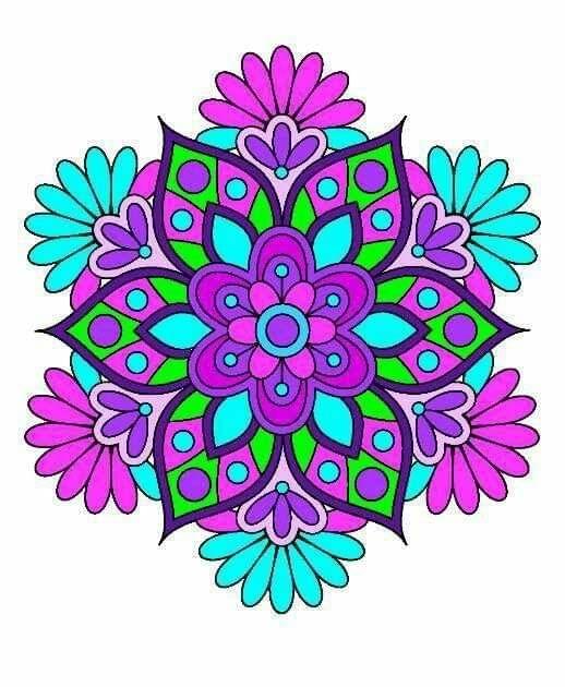 APM Rangoli Waterproof Laminated Floor Sticker in 15X15 inches (RNG7)