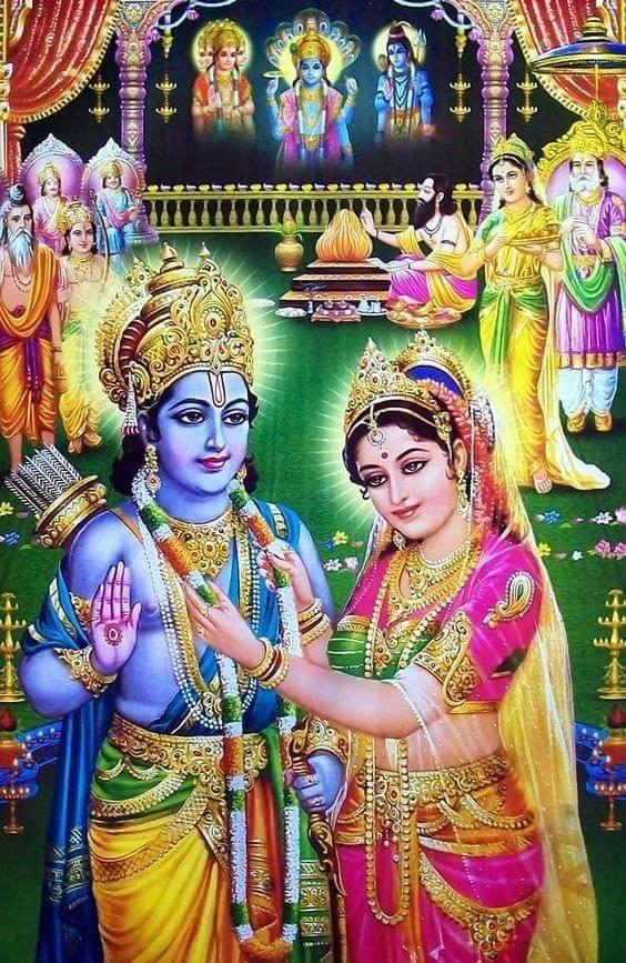 APM Lord RAM SITA Wall Sticker Fully Waterproof Vinyl Sticker self Adhesive for Living Room, Bedroom, Office, Kids Room 12X18 inches (RS8)