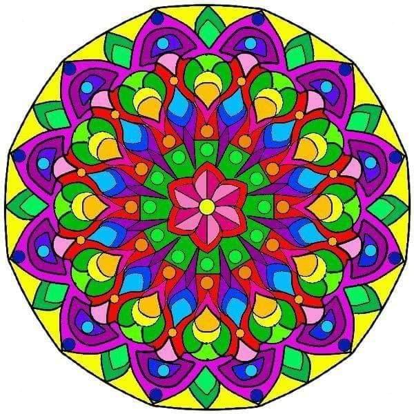 APM Rangoli Waterproof Laminated Floor Sticker in 12x12 inches (12, RS3)