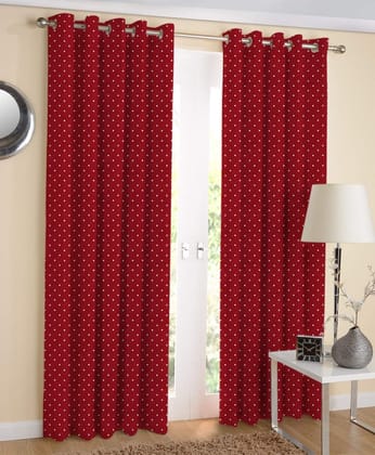 AIRWILL, 100% Cotton Designer Door Curtains, Sized 4ft in Width and 7ft in Length. Pack of 2 Pieces