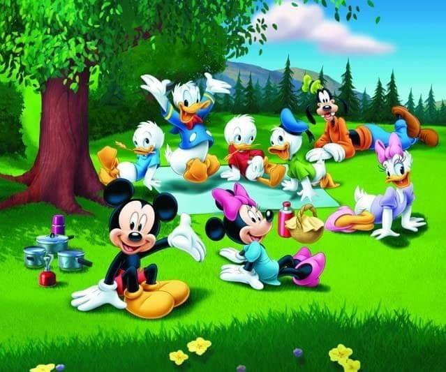 APM Disney Club Wall Sticker Fully Waterproof Vinyl Sticker self Adhesive for Living Room, Bedroom, Office, Kids Room 12X18 inches (D8)