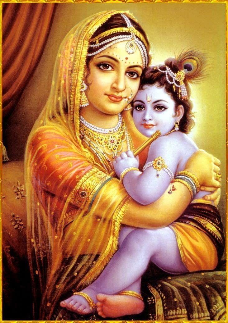 APM GOD Krishna Wall Sticker Laminated House/Office 12X18 Inches (WS10)