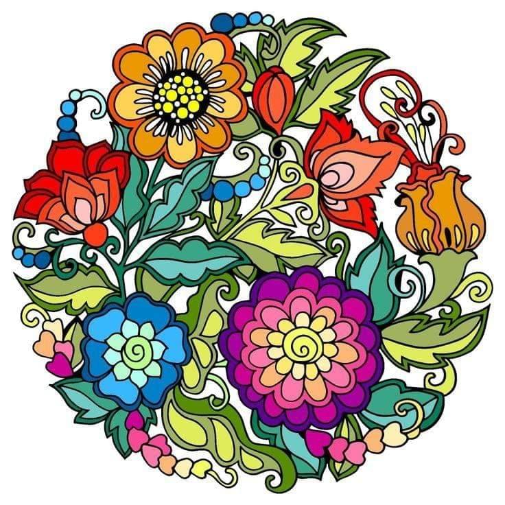 APM Rangoli Waterproof Laminated Floor Sticker in 15X15 inches (RR2)