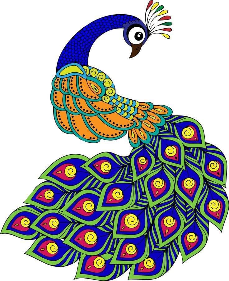 APM Rangoli Waterproof Laminated Floor Sticker in 15X15 inches (RL6)