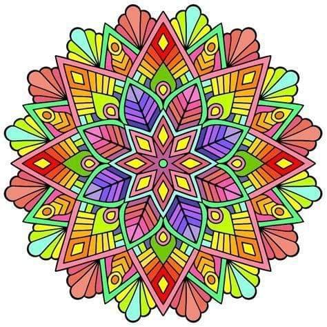 APM Rangoli Waterproof Laminated Floor Sticker in 12x12 inches (12, RS1)