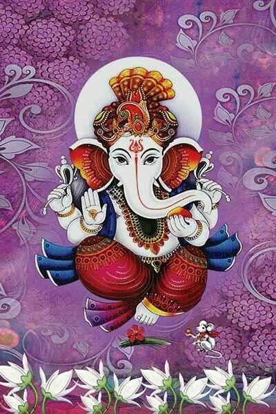 APM Ganpati Wall Sticker/Ganpati Bappa Fully Waterproof Vinyl Sticker self Adhesive for Living Room, Bedroom, Office, Kids Room 12X18 inches (GC24)