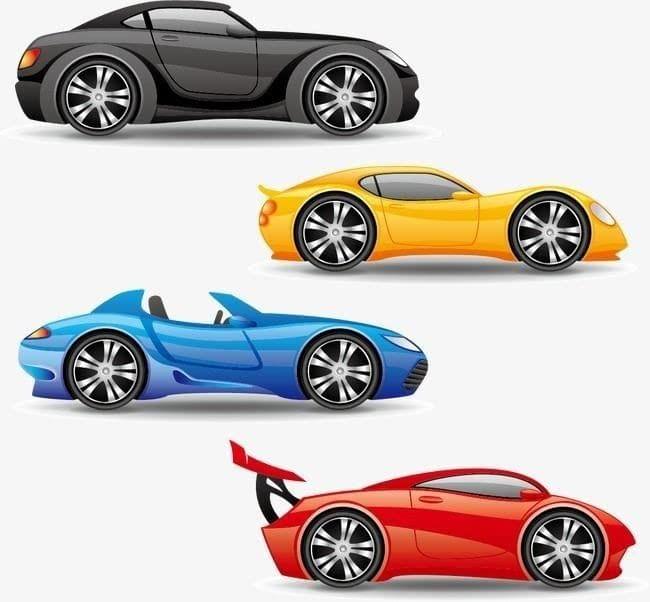 APM Kids CAR Wall Sticker Fully Waterproof Vinyl Sticker self Adhesive for Living Room, Bedroom, Office, Kids Room 12X18 inches (C2)