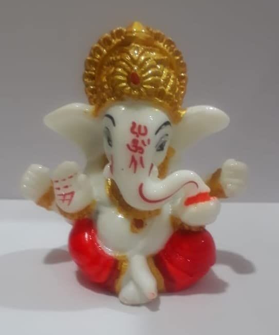 APM Ganeshji Decorative Gift Showpiece/ Ganesha Statue for Home Decor /Office Desk /Car Dashboard /Ganeshji Murti (2.5 inch) (M3)