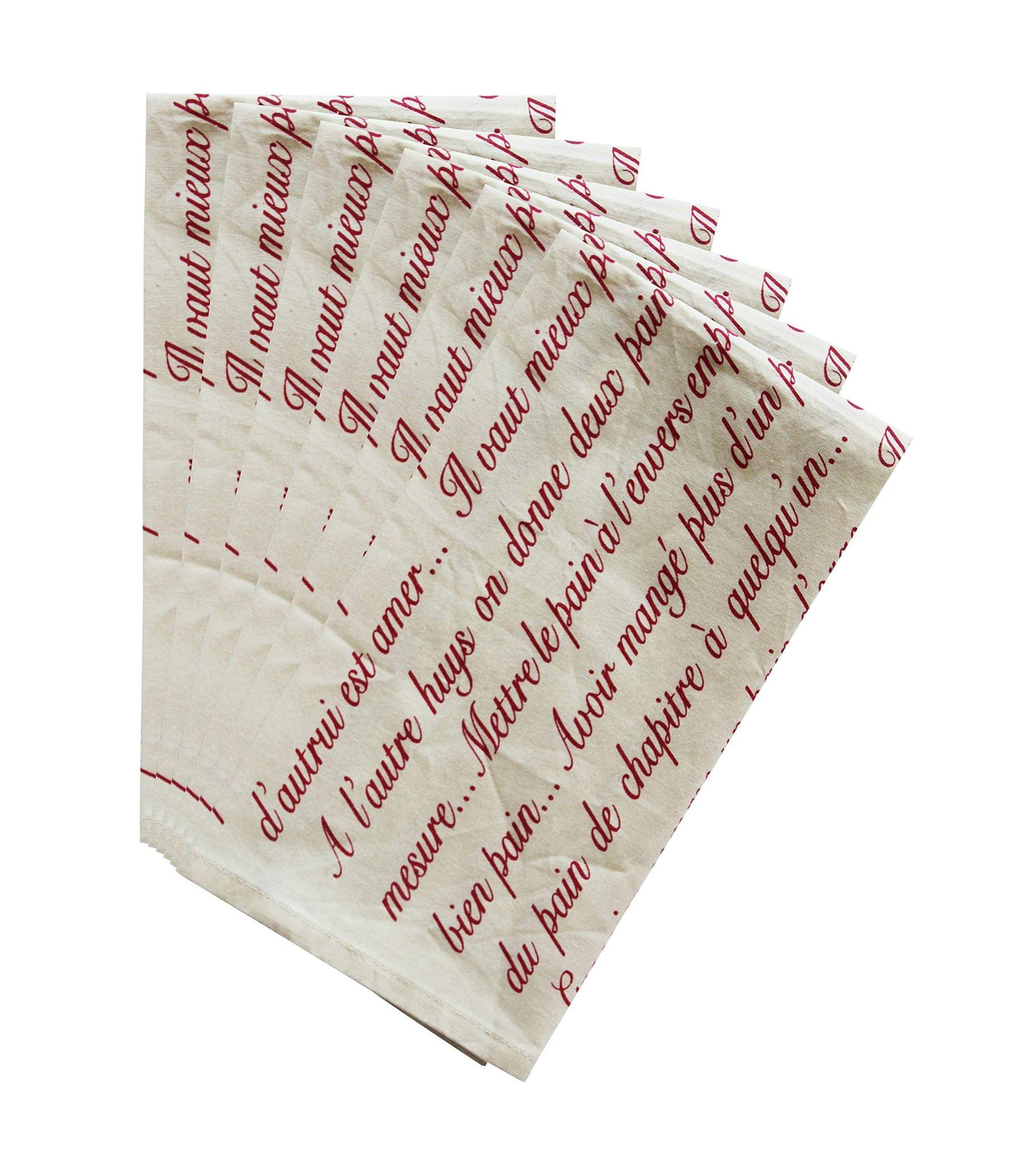 AIRWILL, 100% Cotton Kitchen Towels, Pack of 6 pcs