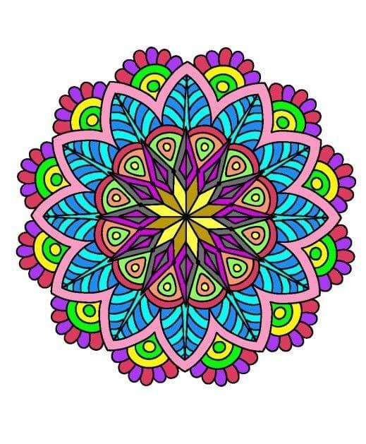 APM Rangoli Waterproof Laminated Floor Sticker in 15x15 inches (15, RS14)