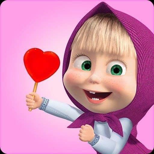 APM Masha & The Bear Wall Sticker Fully Waterproof Vinyl Sticker self Adhesive for Living Room, Bedroom, Office, Kids Room 12X18 inches (MM9)