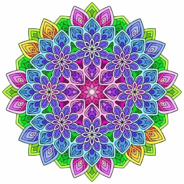 APM Rangoli Transparent Tile Sticker 18X18 INCHES (T15)