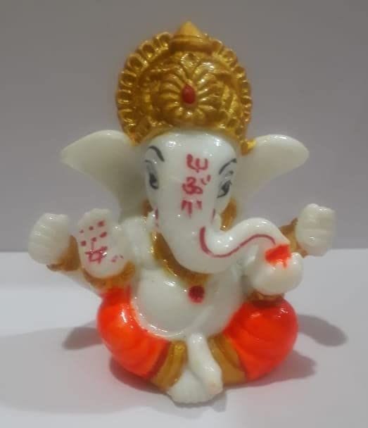 APM Ganeshji Decorative Gift Showpiece/ Ganesha Statue for Home Decor /Office Desk /Car Dashboard /Ganeshji Murti (2.5 inch) (M2)