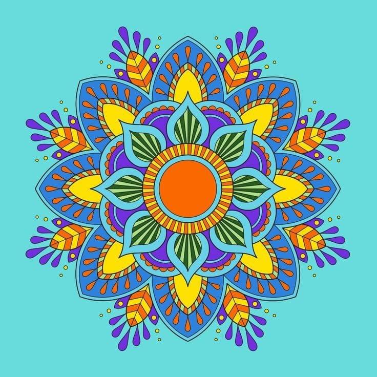 APM Rangoli Transparent Tile Sticker 18X18 INCHES (R2)