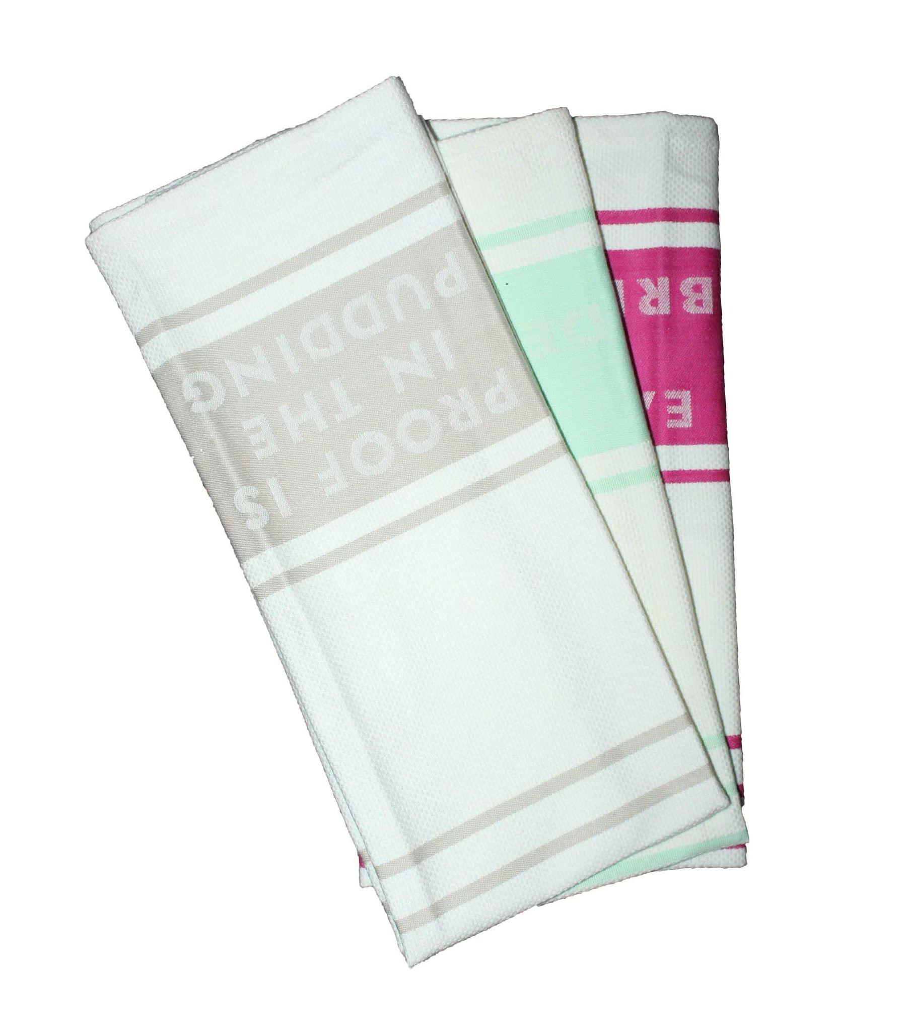 AIRWILL, 100% Cotton Kitchen Towels, Pack of 3 pcs