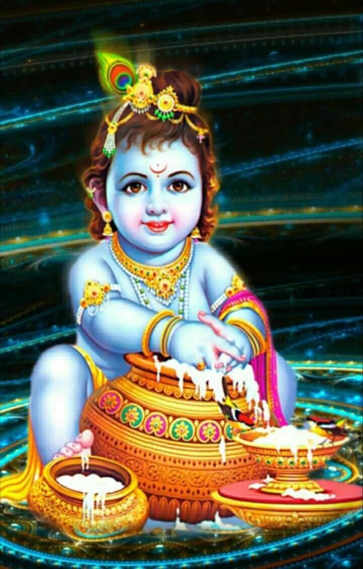 APM BAL Gopal Fully Waterproof Vinyl Sticker self Adhesive for Living Room, Bedroom, Office, Kids Room 12X18 inches (K26)