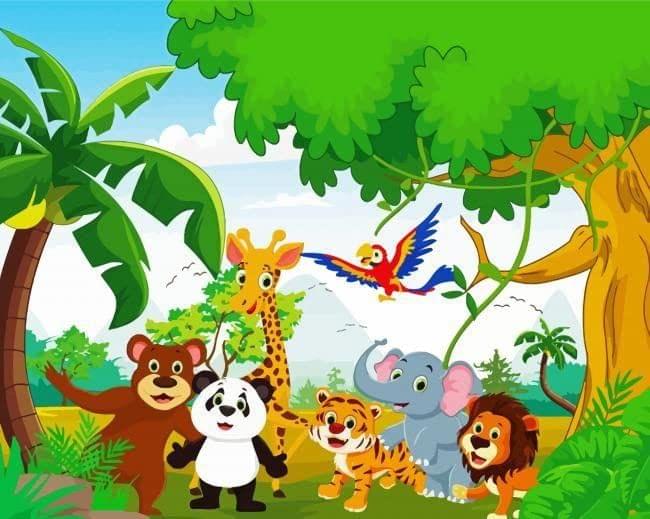 APM Kids Cartoon Wall Sticker Fully Waterproof Vinyl Sticker self Adhesive for Living Room, Bedroom, Office, Kids Room 12X18 inches (JU7)