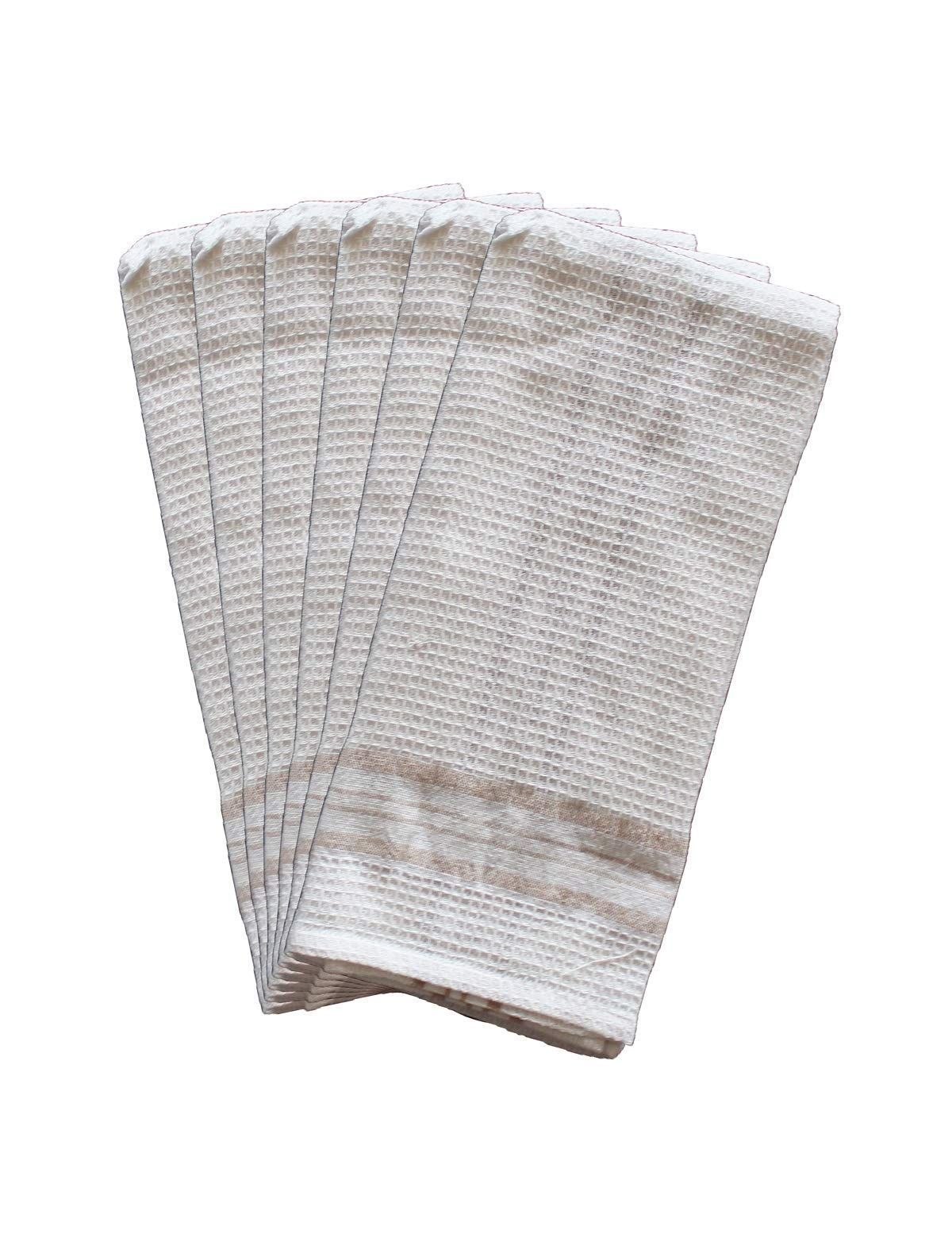 AIRWILL, 100% Cotton Kitchen Towels, Pack of 6 pcs