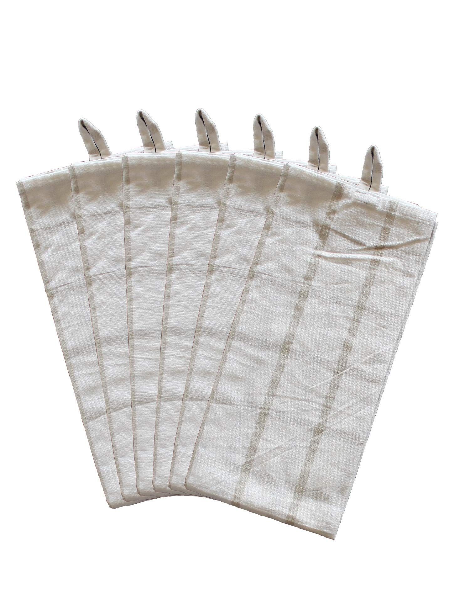 AIRWILL, 100% Cotton Kitchen Towels, Pack of 6 pcs