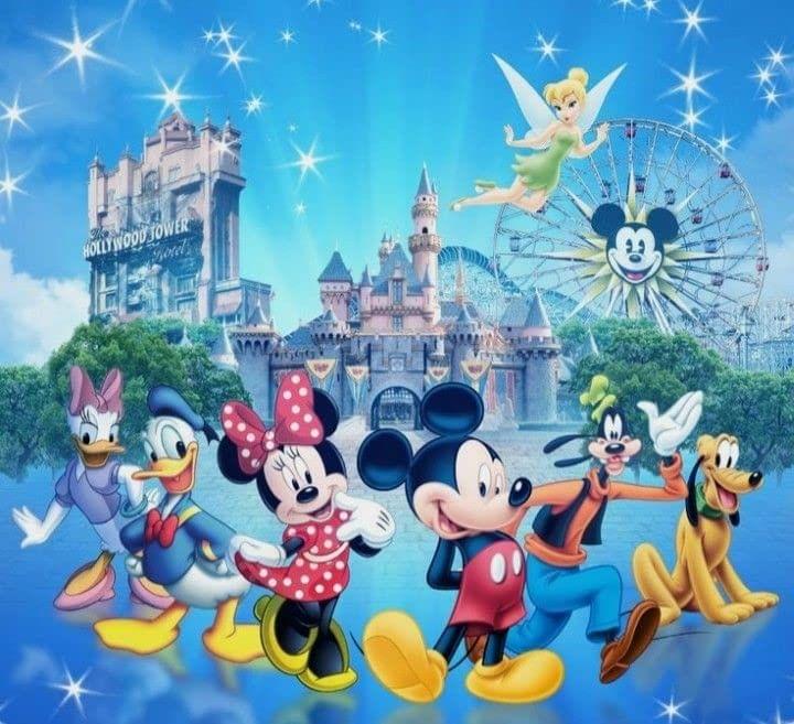 APM Disney Club Wall Sticker Fully Waterproof Vinyl Sticker self Adhesive for Living Room, Bedroom, Office, Kids Room 12X18 inches (D13)