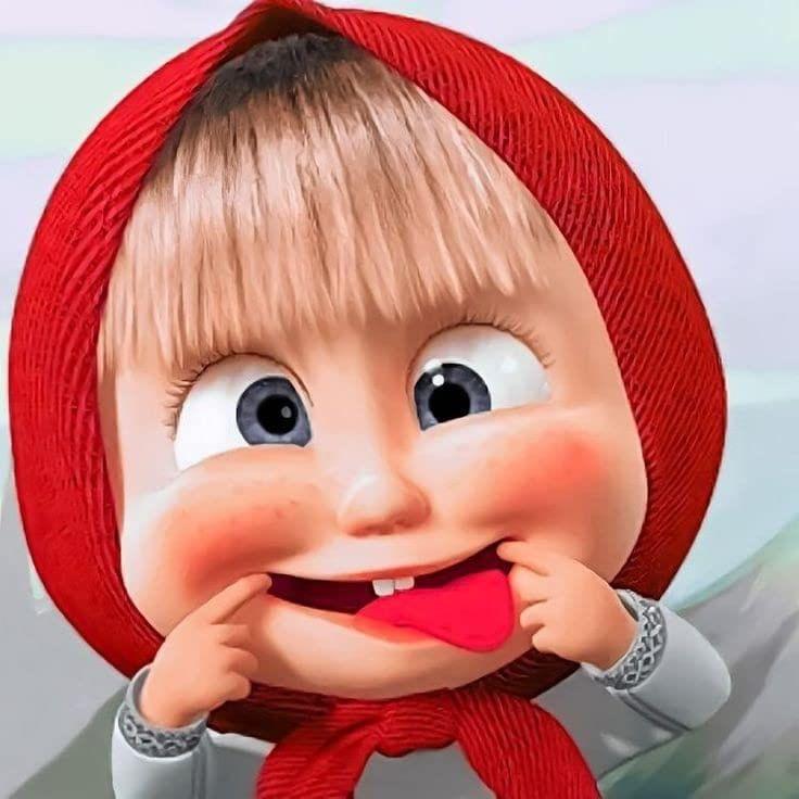 APM Masha & The Bear Laminated Wall Sticker for Kids 12X18 INCHES (M10)