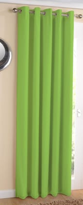 AIRWILL ? Cotton Blackout and Room Darkening 9ft Long Door Curtains Pack of 1 pc. (Solid - Green)