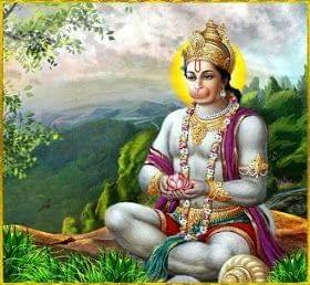 APM Hanuman JI Wall Sticker Fully Waterproof Vinyl Sticker self Adhesive for Living Room, Bedroom, Office, Kids Room 12X18 inches (H21)