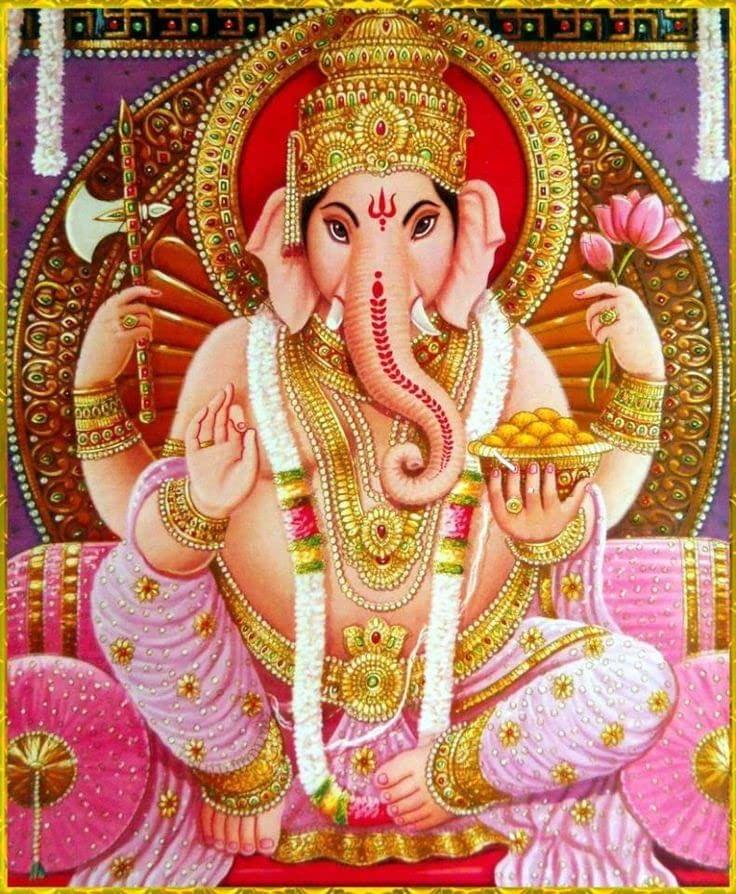APM Ganpati Wall Sticker/Ganpati Bappa Fully Waterproof Vinyl Sticker self Adhesive for Living Room, Bedroom, Office, Kids Room 12X18 inches (GN14)