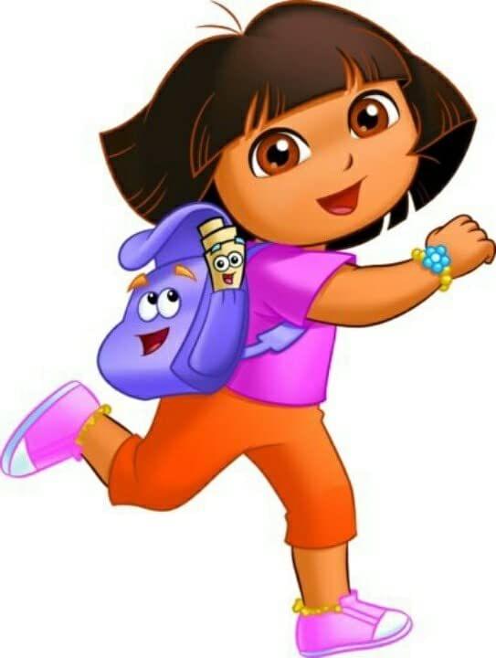 APM Dora Cartoon Wall Sticker Fully Waterproof Vinyl Sticker self Adhesive for Living Room, Bedroom, Office, Kids Room 12X18 inches (D10)