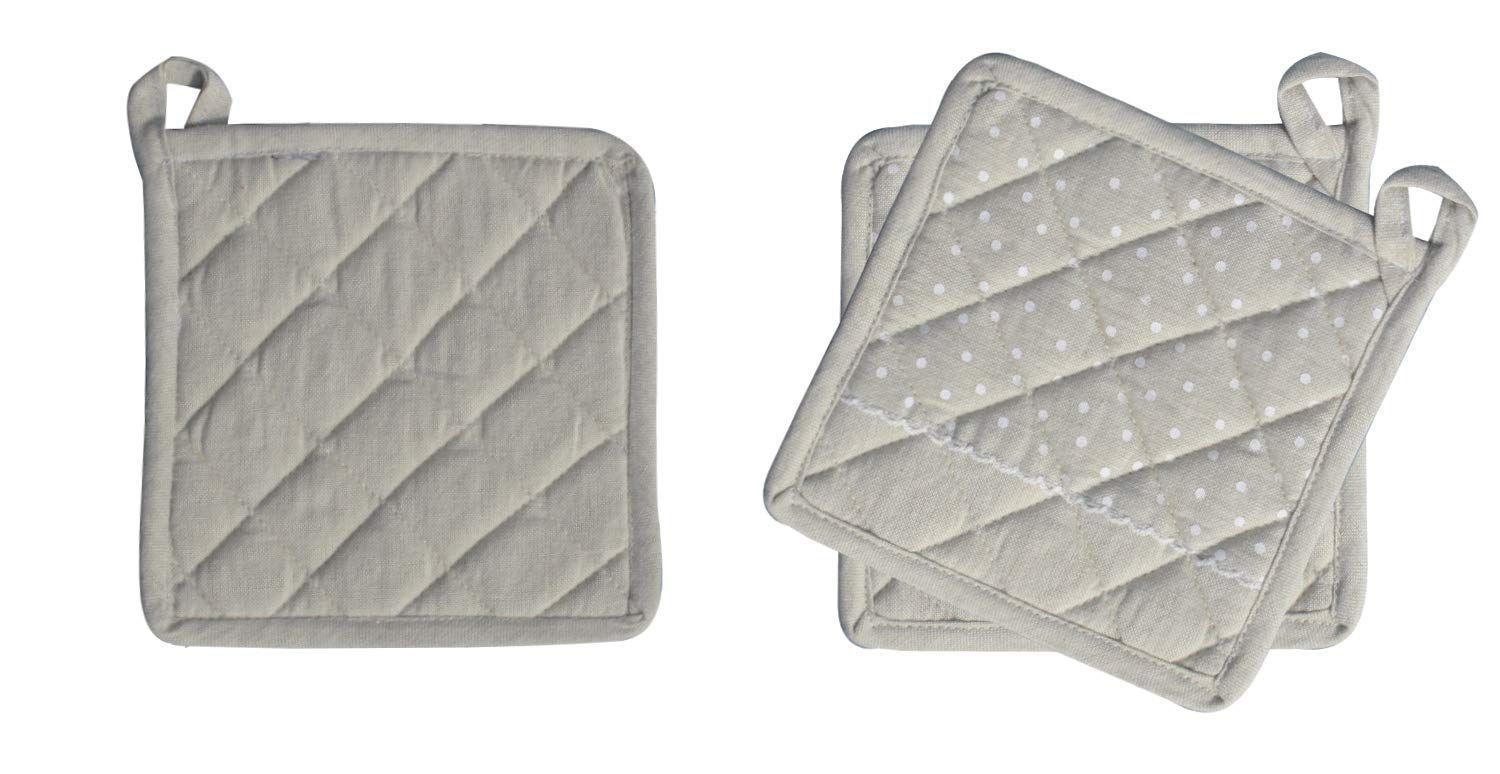 Airwill, 40x40 cm Pot Holders. Pack of 3 Pieces.