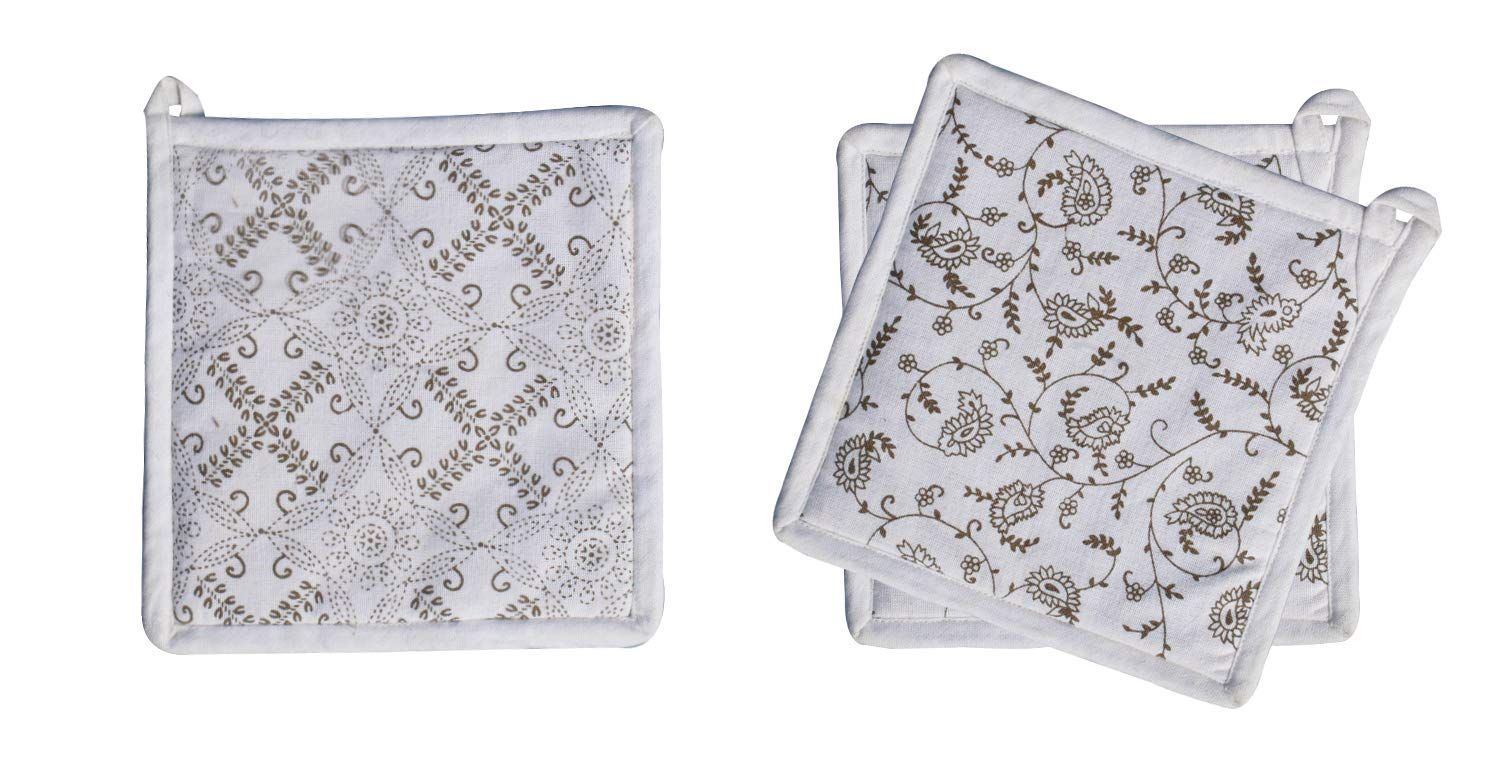 Airwill, 40x40 cm Pot Holders. Pack of 3 Pieces.