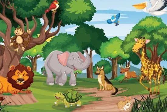 APM Kids Cartoon Wall Sticker Fully Waterproof Vinyl Sticker self Adhesive for Living Room, Bedroom, Office, Kids Room 12X18 inches (JB2)