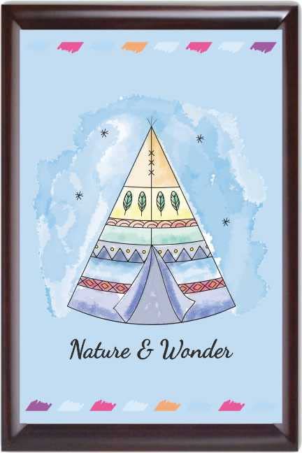 APM PHOTO FRAME (.75inch) Wall Mount Laminated Digital Print 12x18 Inches (PF13)
