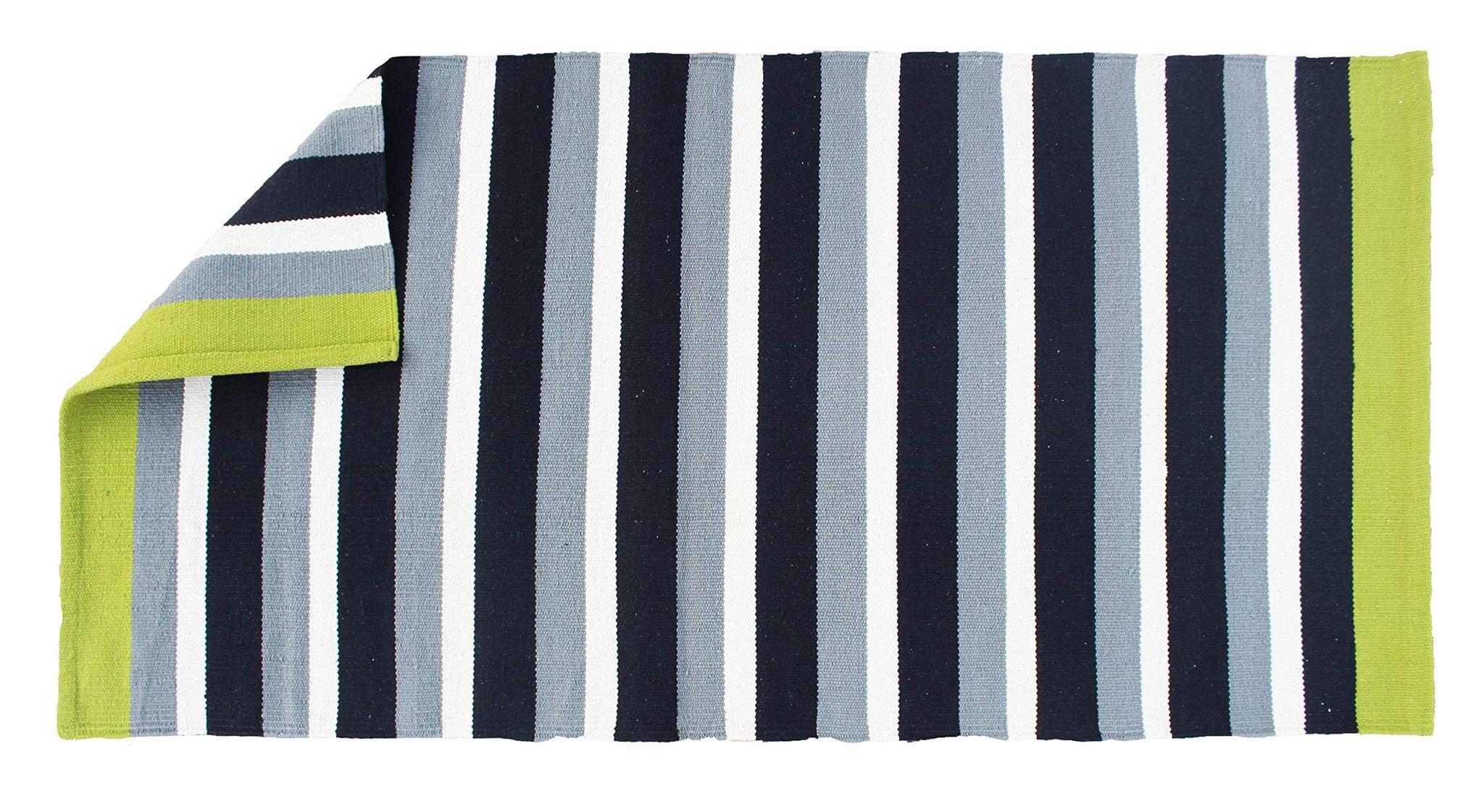 AIRWILL Designer Striped Rug 28x57 Inches (Multicolor, Pack of 1pc)