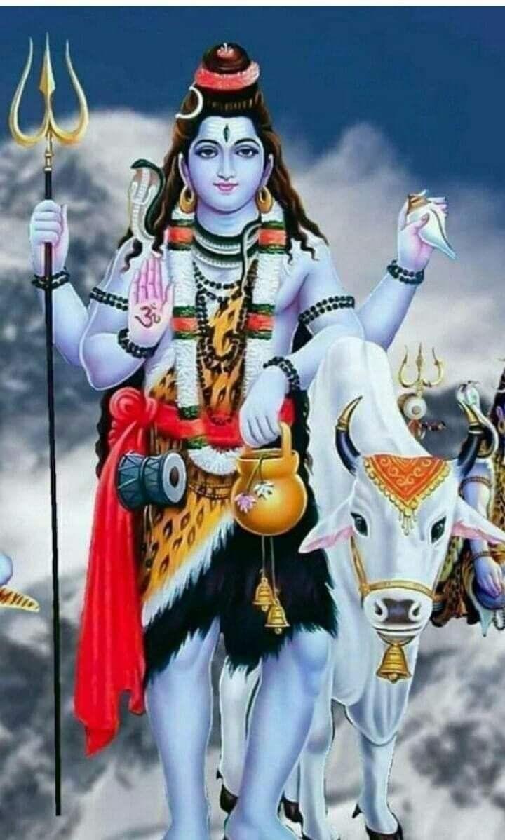 APM Shiv JI Wall Sticker Fully Waterproof Vinyl Sticker self Adhesive for Living Room, Bedroom, Office, Kids Room 12X18 inches (S7)