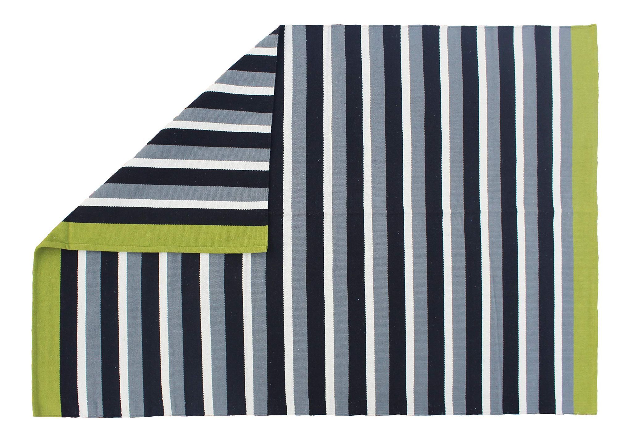 AIRWILL Designer Striped Rug 55x81 Inches (Multicolor, Pack of 1pc)