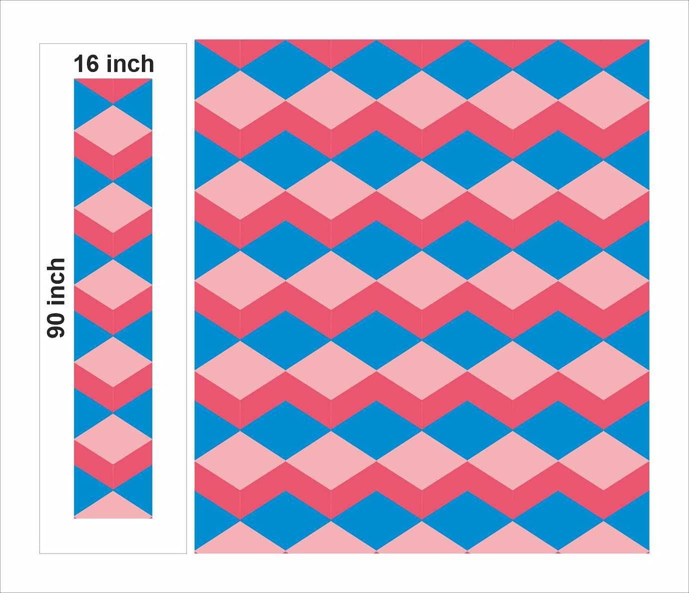 APM Wallpaper Sticker Self Adhesive Wall Sticker for Home Decor, Living Room, Bedroom, Hall, Kids Room, Play Room (PVC Vinyl, Water Proof 20 sq.ft) 16x90 Inches Each Strip? (WS02)