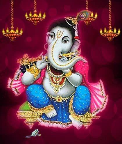 APM Ganpati Wall Sticker/Ganpati Bappa Fully Waterproof Vinyl Sticker self Adhesive for Living Room, Bedroom, Office, Kids Room 12X18 inches (GC11)