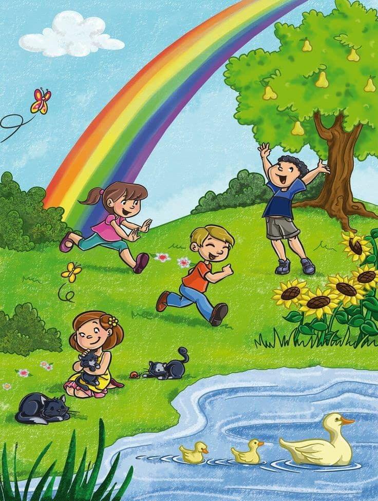APM Kids Cartoon Wall Sticker Fully Waterproof Vinyl Sticker self Adhesive for Living Room, Bedroom, Office, Kids Room 12X18 inches (KD4)