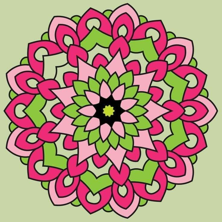 APM Rangoli Waterproof Laminated Floor Sticker in 15X15 inches (RR3)