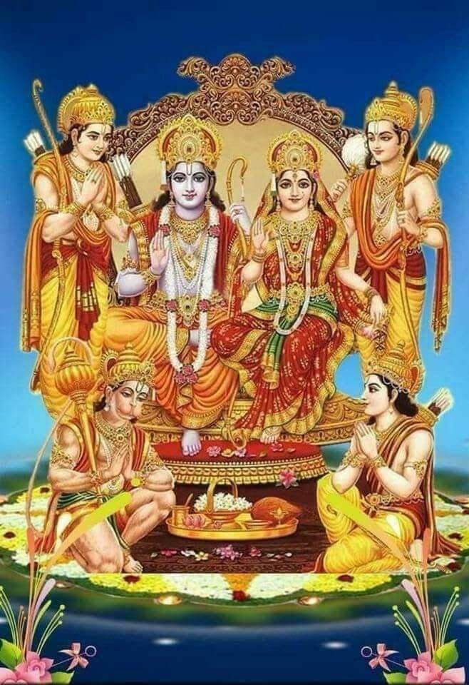 APM Lord RAM SITA Wall Sticker Fully Waterproof Vinyl Sticker self Adhesive for Living Room, Bedroom, Office, Kids Room 12X18 inches (RS14)