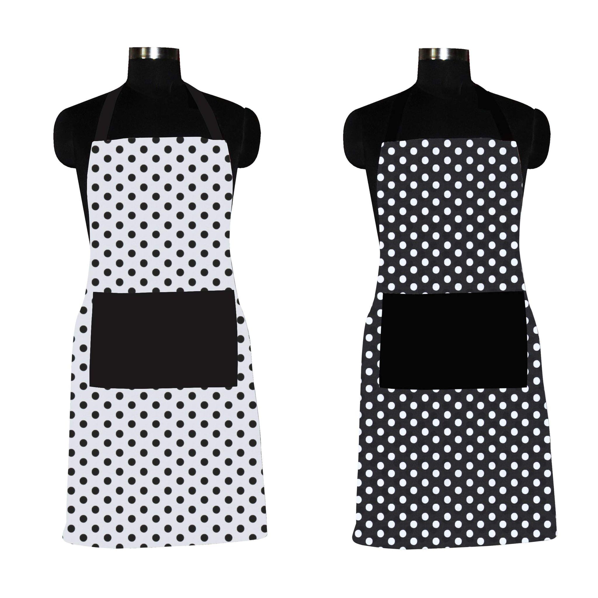 AIRWILL, 100% Cotton Designer Home Use, Chefs and Regular Aprons, Pack of 2 pc
