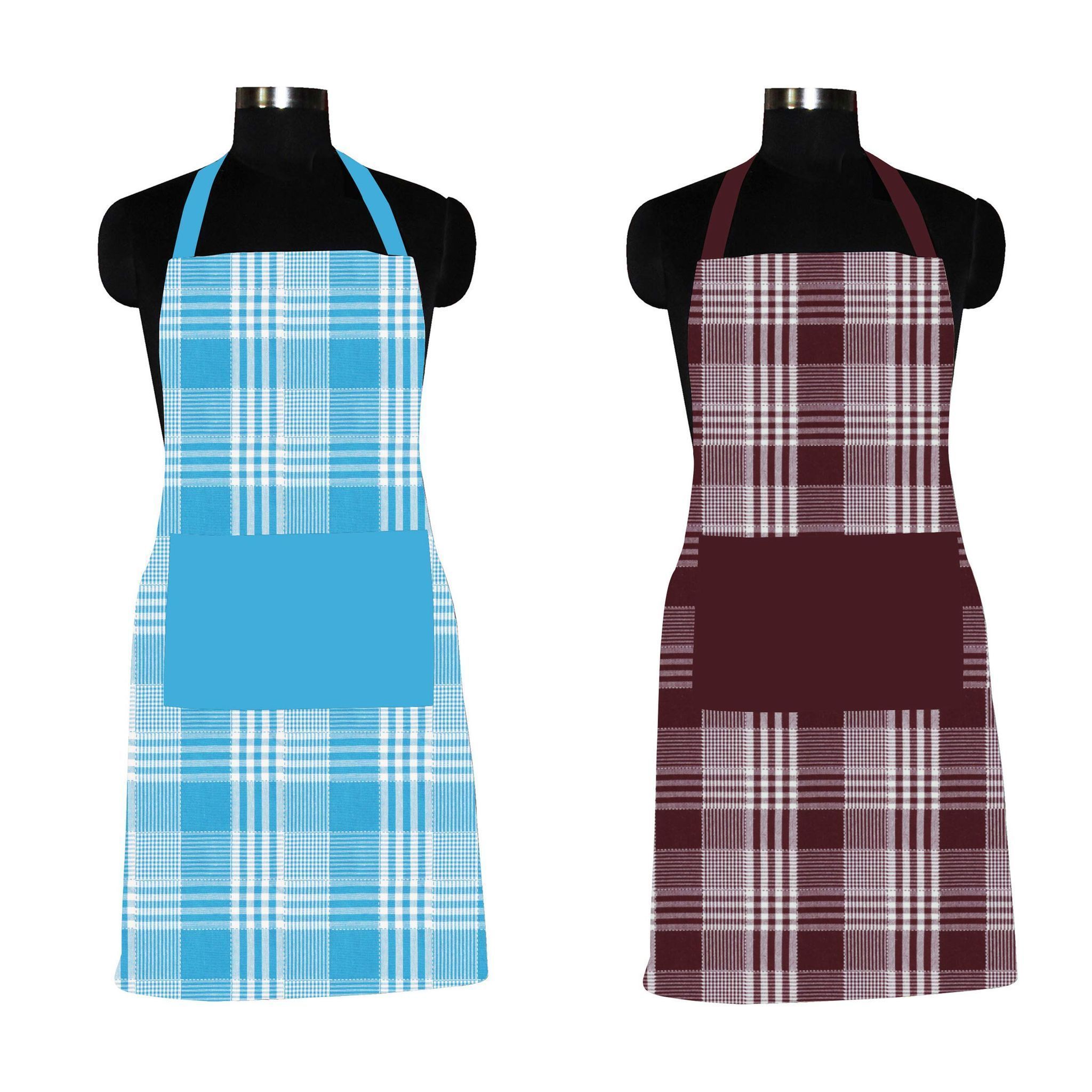 AIRWILL, 100% Cotton Designer Home Use, Chefs and Regular Aprons, Pack of 2 pc